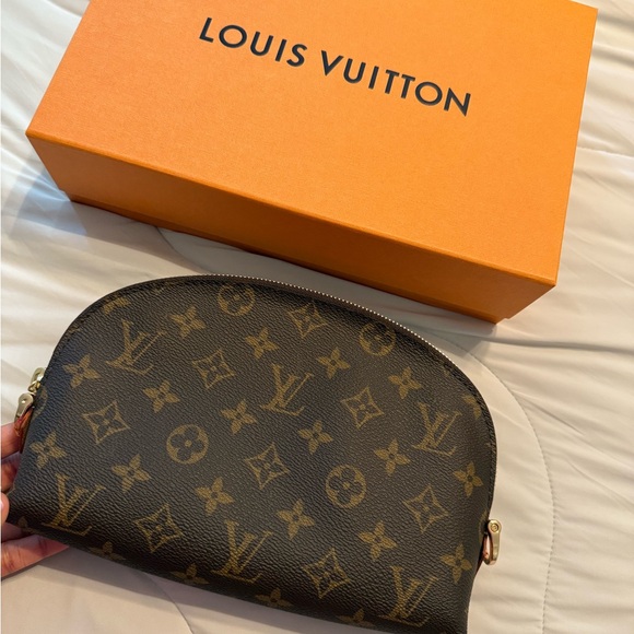 Louis Vuitton Brown Monogram Cosmetic Bag - Picture 1 of 4